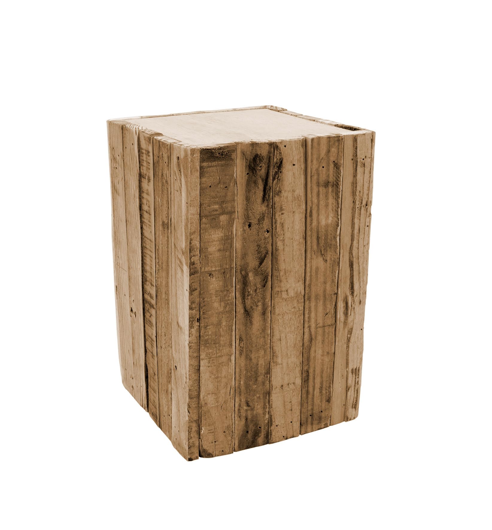 Spetebo Design Holz Hocker eckig 30x20 cm