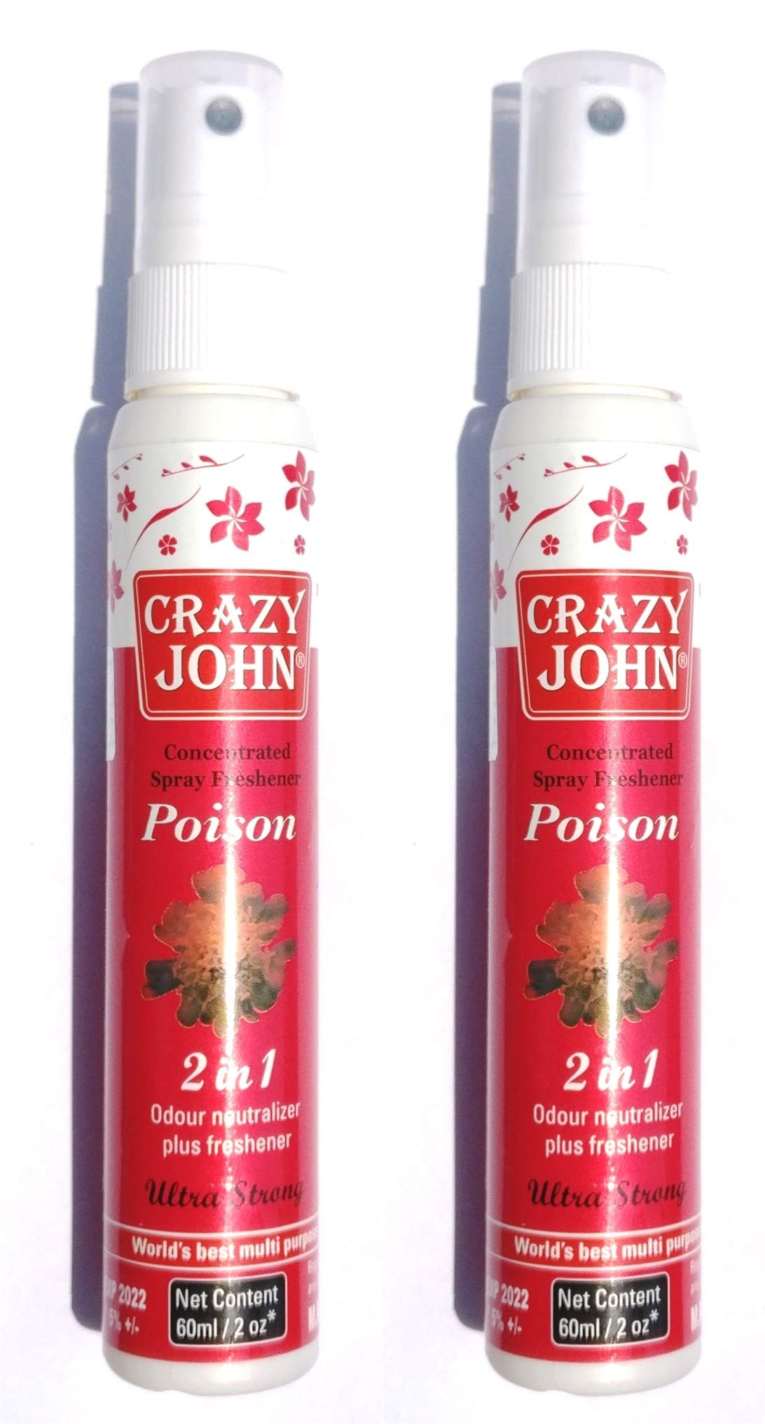 CRAZY JOHN Air Freshner Combo Pack oil - 60Ml & 60Ml 2 Pc Combo (Poison) (B07PNTLWTL) Amazon Price History, Amazon Price Tracker