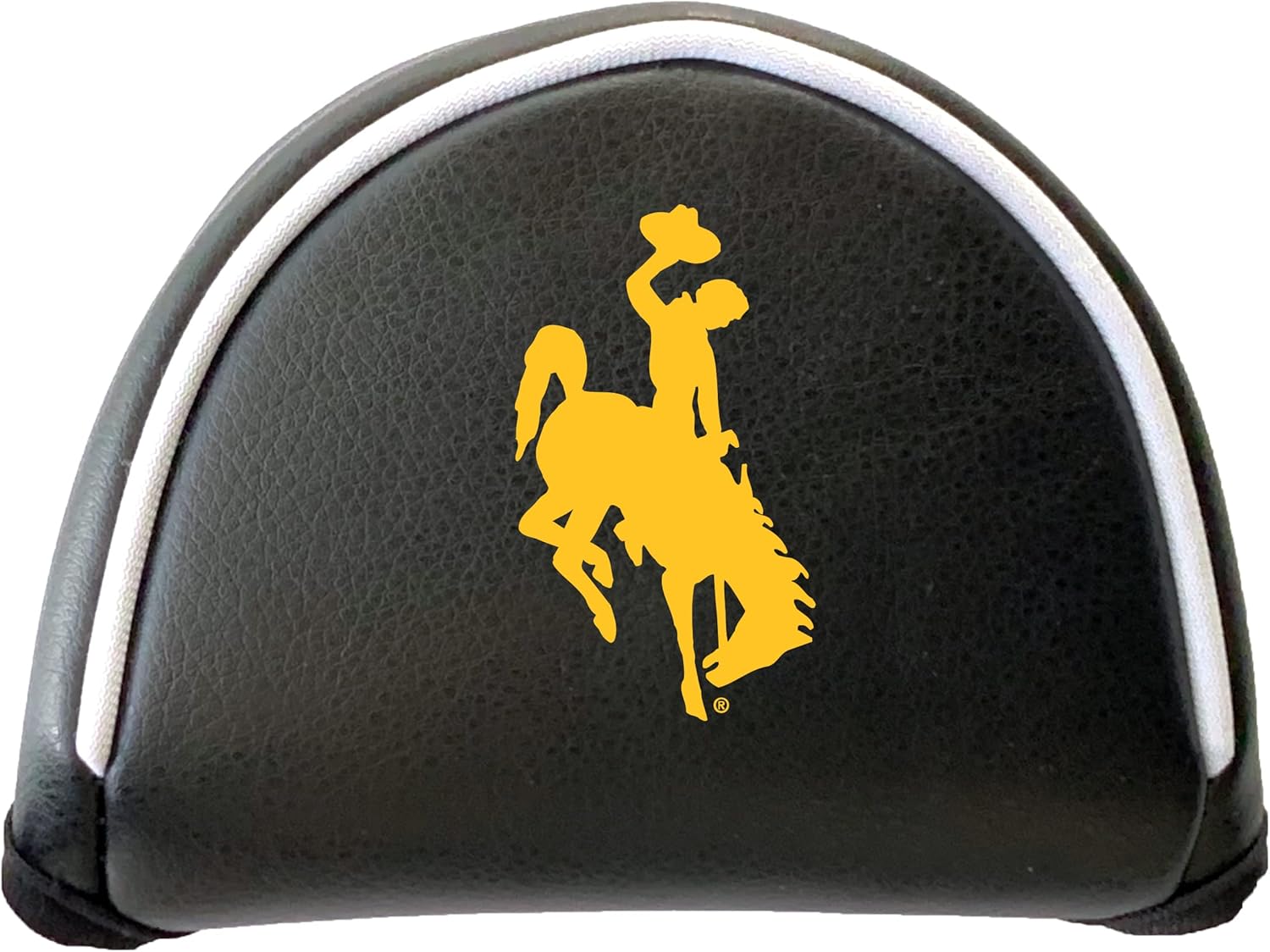Team Golf NCAA Wyoming Putter Cover - Mallet (Color) - Printed, Fits Most Mallet Putters, Easily Slips on and Secures With Velcro Closure