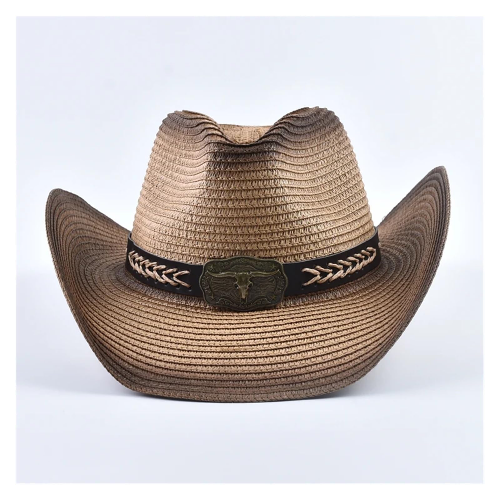 Cappello Cowboy Straw Hat for Women Men Summer Style Beach Cowboy Foldable Windproof Rope Sunscreen