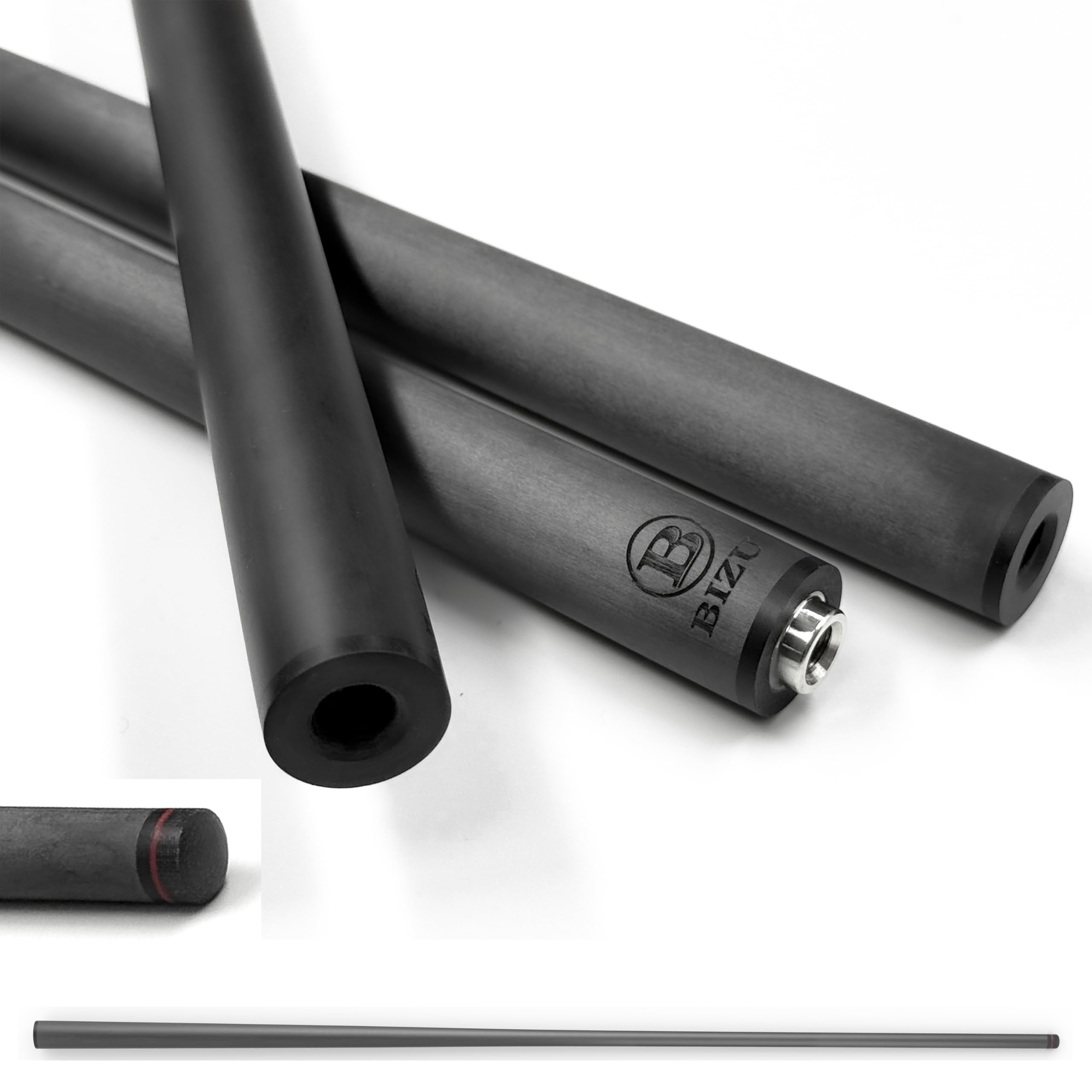 Amazon.com : BIZU 13mm Black Tech Carbon Fiber Pool Cue Shaft pro