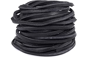 3MM Genuine Black Leather String