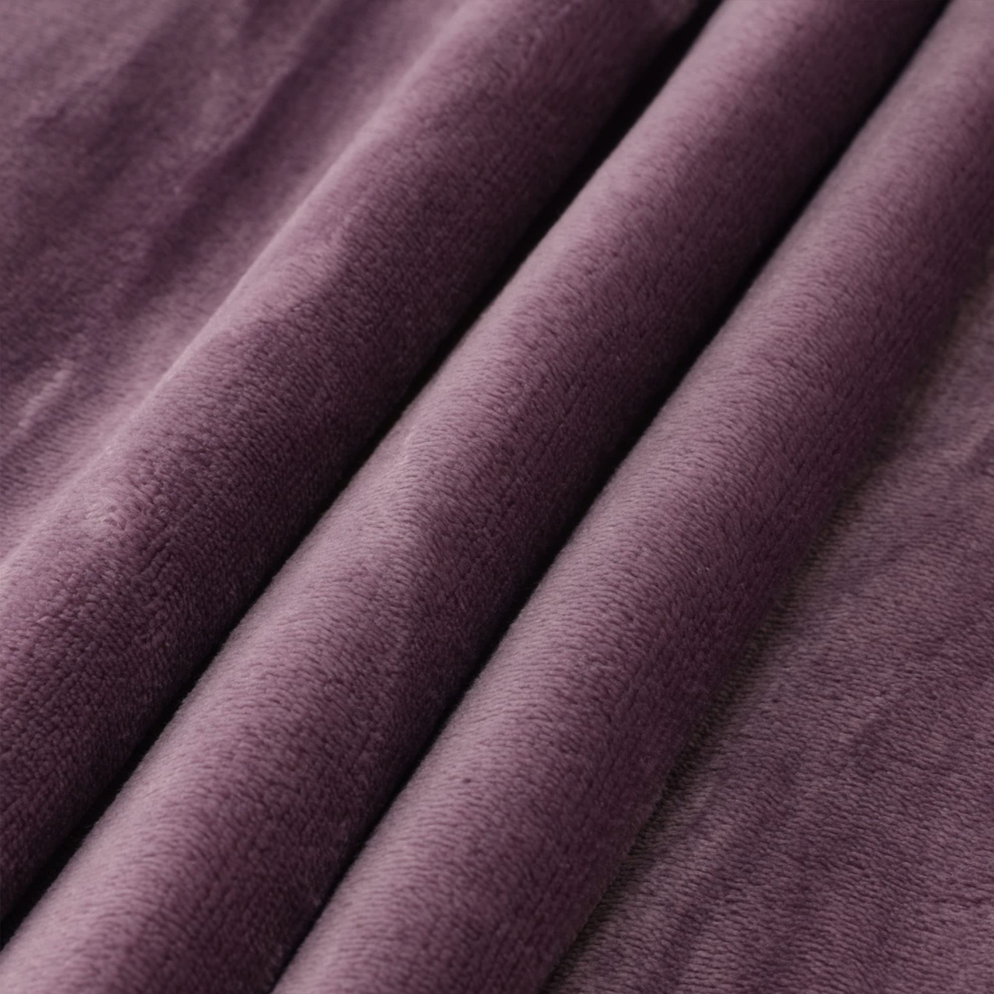 NANPIPER Coperta in pile per bambini, calda coperta in pile, per l'inverno (viola Cassis, 76,2 x 101,6 cm)