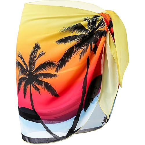 LIENRIDY Women's Swimsuit Cover Up Summer Beach Wrap Skirt Swimwear Bikini Cover-ups