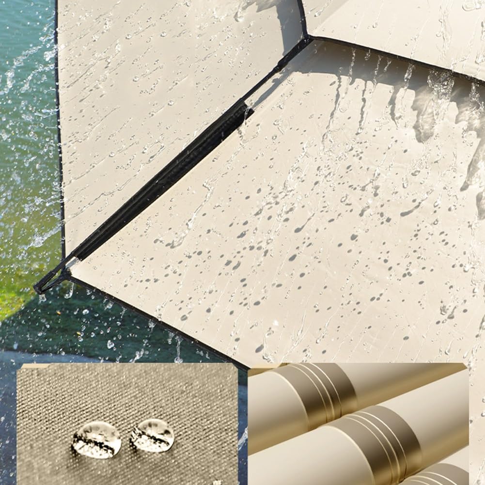 Parasol ogrodowy 240/220/200 cm, parasol plażowy odporny na wiatr, parasol wędkarski z regulacją nachylenia, ochrona UV na podróże i kemping