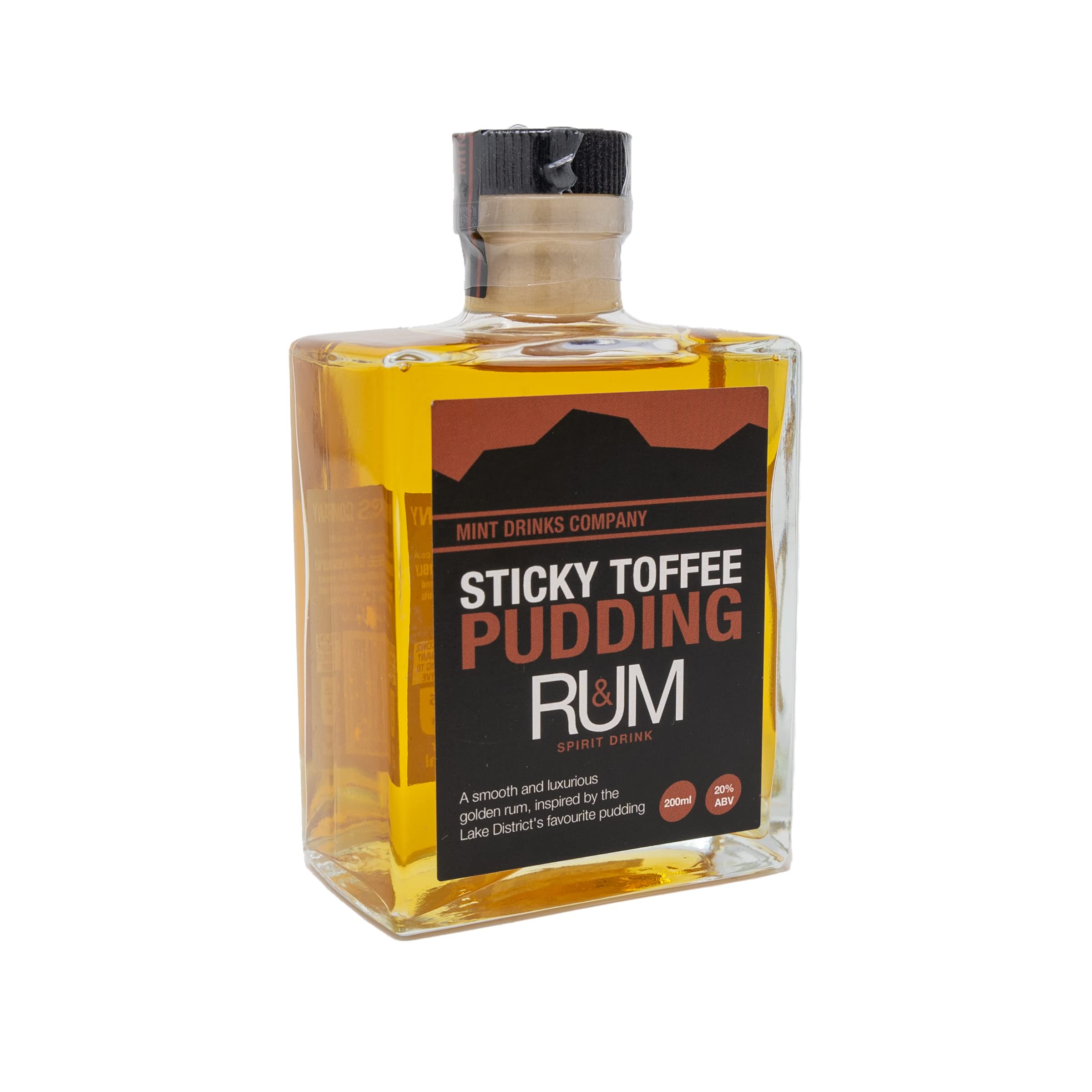 Mint Drinks Company Sticky Toffee Pudding Rum - 200ml | Artisan Spirit Inspired by Sticky Toffee Pudding | 20% ABV