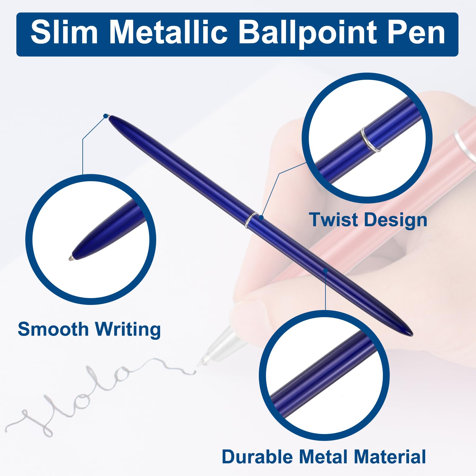 PATIKIL Slim Metal Ballpoint Pen - Image 3