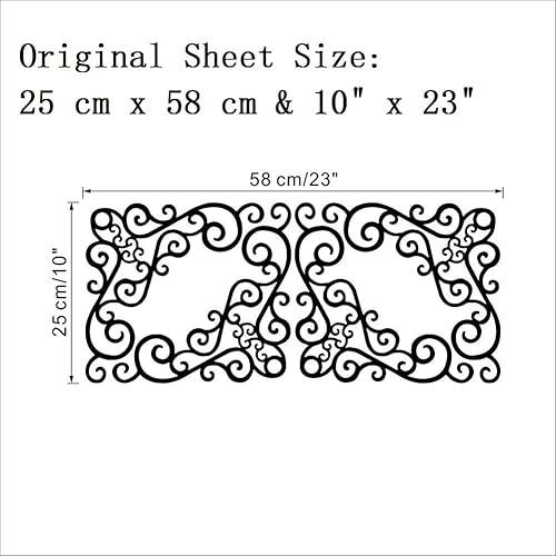 Miniatura 2 de BIBITIME Arte de pared de vid de vinilo para escaparate, ventana, sala de estar, puerta de cristal, gabinete de cocina, dormitorio, armario, 4