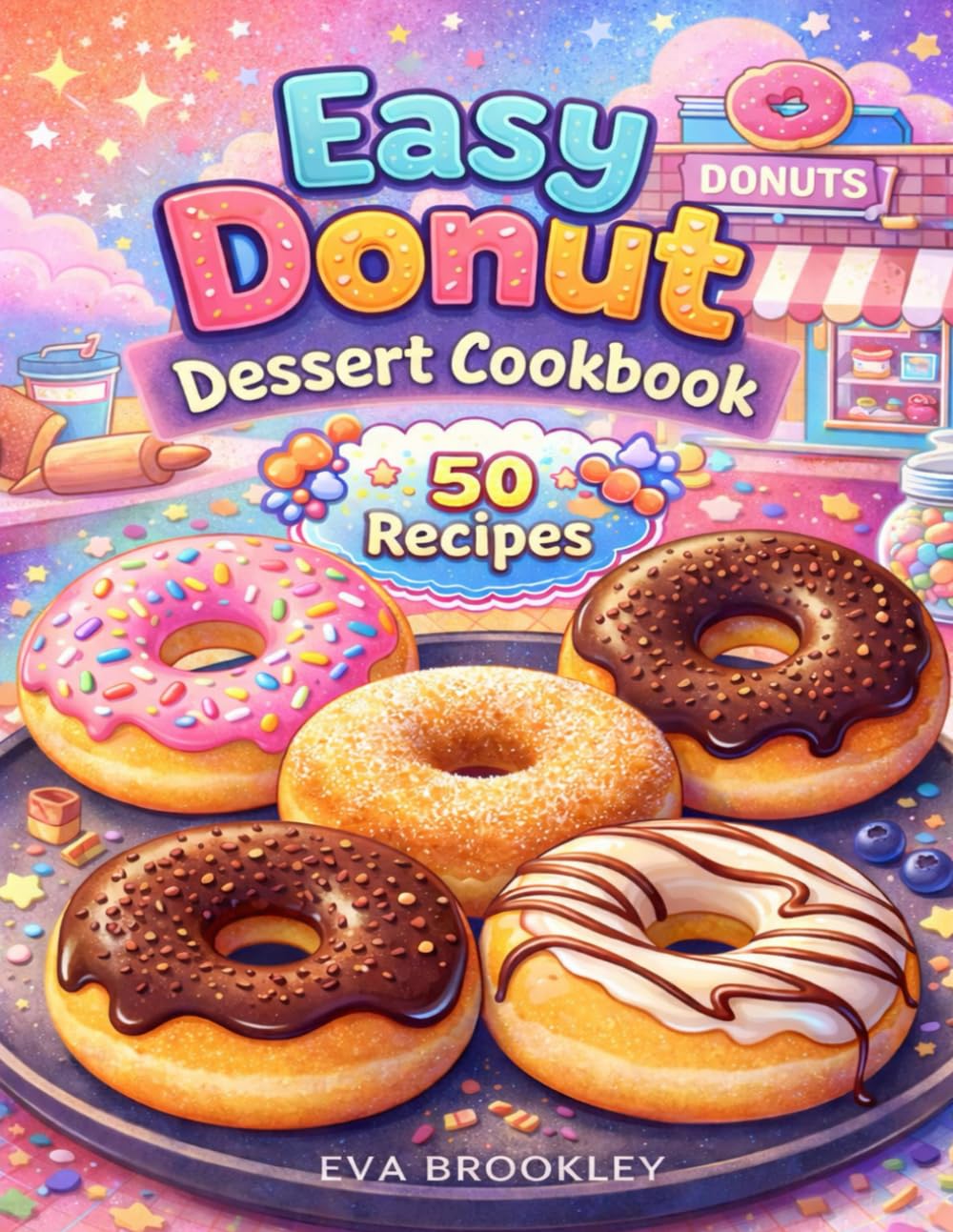 Easy Donut Dessert Cookbook: Simple Homemade Rings, Filled Pastries, Glazes, Frostings, Bakery-Style Treats