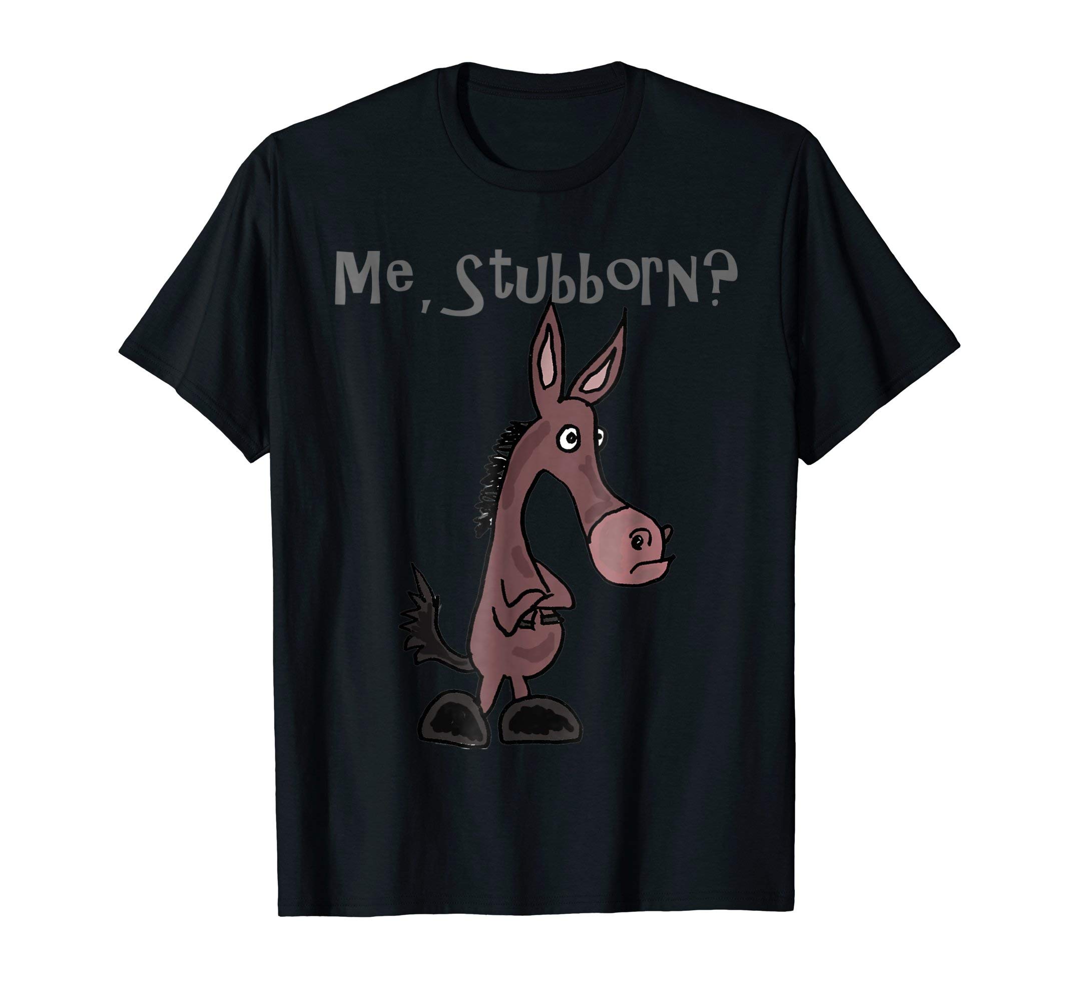 Smiletodaytees Funny Stubborn Mule Cartoon T-shirt T-ShirtOEKO-TEX STANDARD 100