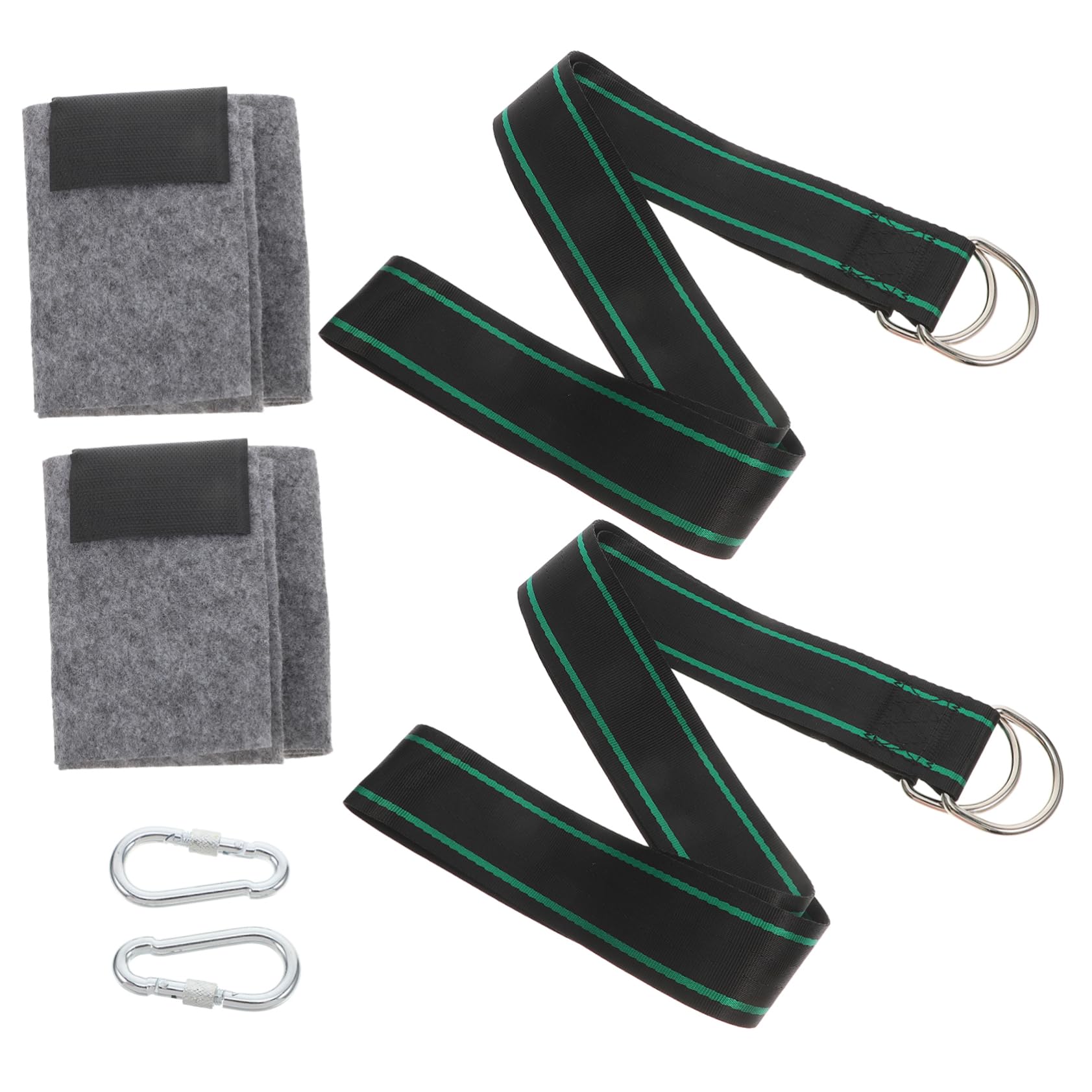 Sosoport Outdoor Swing Straps Hammock Rope Tree Swing Hanging Polyester Easy Installation Versatile for Camping Picnics