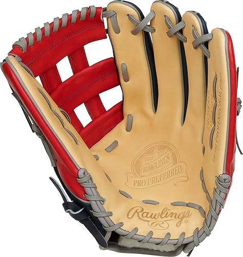 Miniatura 3 de Rawlings Guantes de béisbol Pro Preferred  Tamaños 11.5 a 12.75 pulgadas  Múltiples estilos