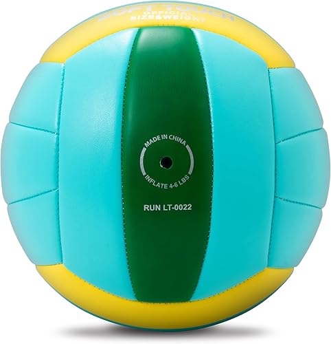 Miniatura 10 de Balón de voleibol de playa tamaño oficial 5  Runleaps suave impermeable voleibol arena deportes pelota de poliuretano para interiores exteriores