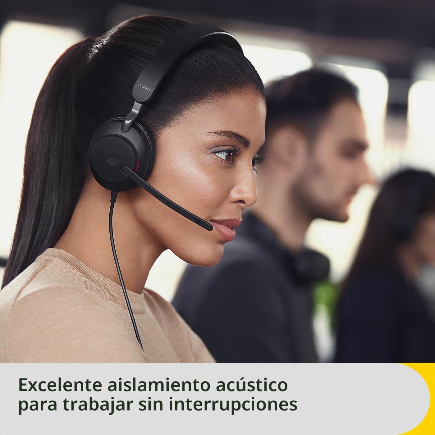 Jabra Evolve2 40 SE USB-C Stereo MS Negro Adaptador de Cable