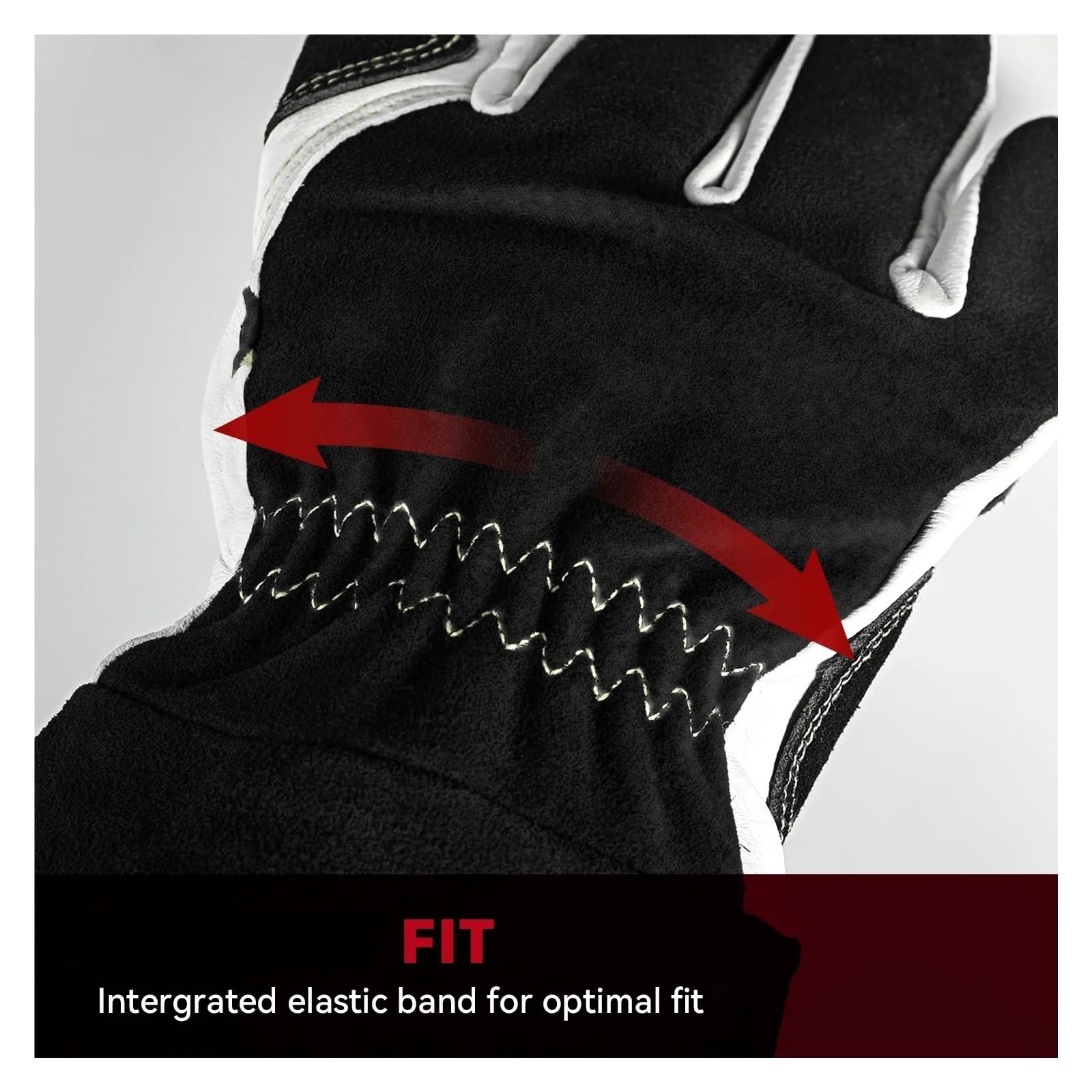 Guantes de trabajo Guantes De Soldadura Guante de soldadura Guantes soldador trabajo multifuncionales 14 pulgadas Protección cuero cabra for soldadores contra quemaduras