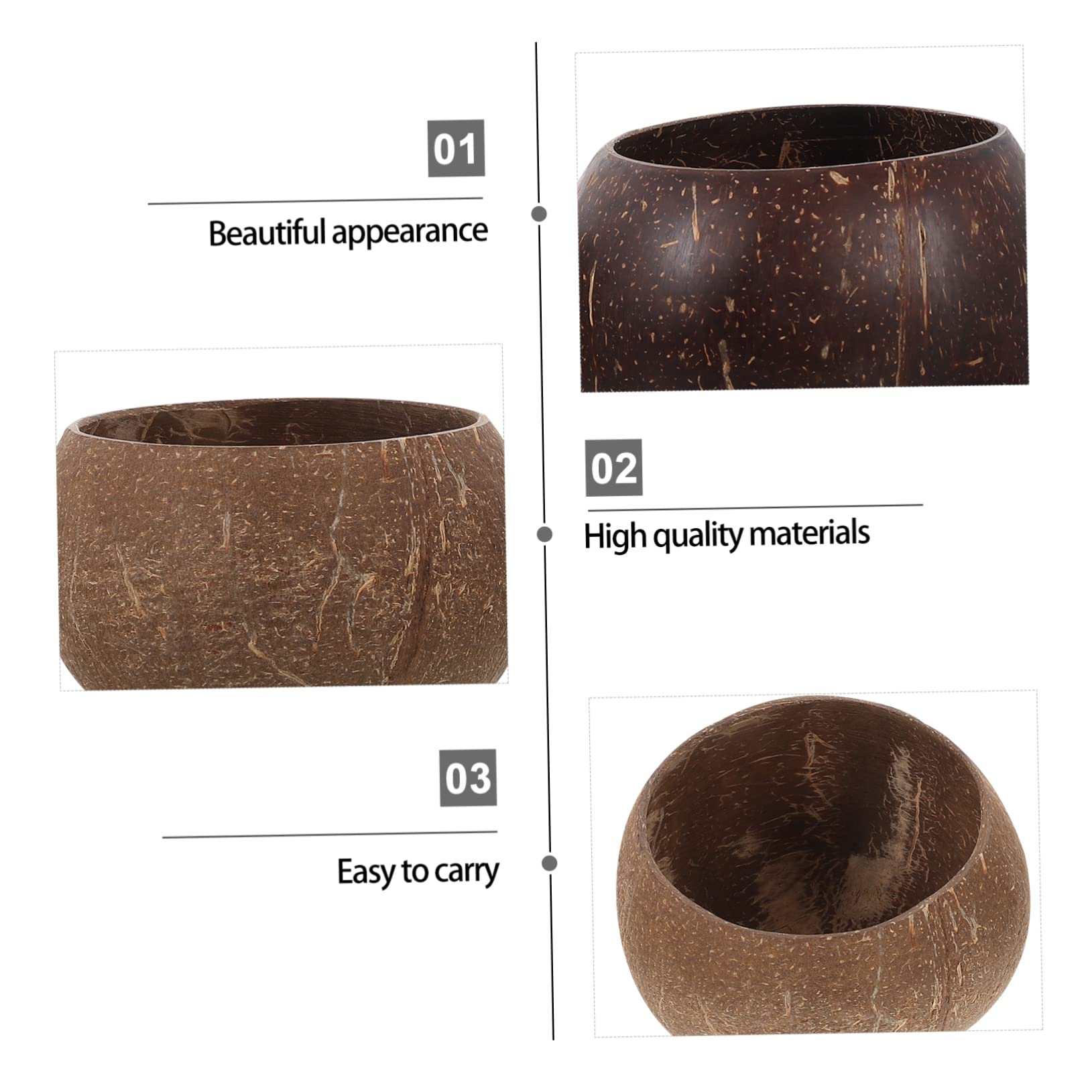 Hemoton 2Pcs Coconut Shell Candle Cups Wedding Candle Holder Wooden Candle Containers Farmhouse Candle Holders Tiki Candle Bowl Wooden Candle Holder Candle Making Jars Soy Wax Candelabra