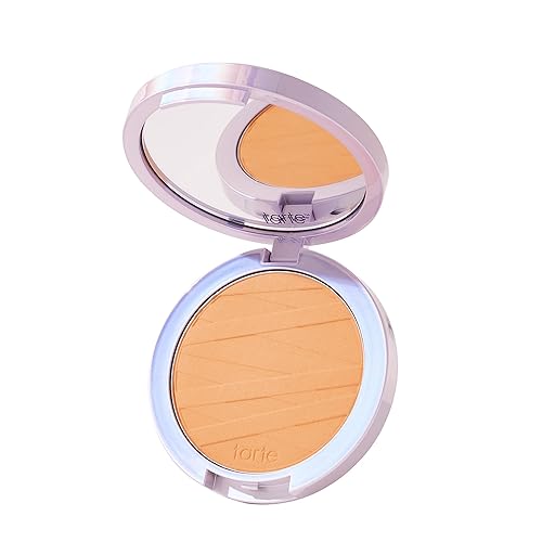 tarte face tape polvo compacto  Polvo impermeable de cobertura media con ácido hialurónico, hongo de nieve y péptidos para suavizar y fijar el