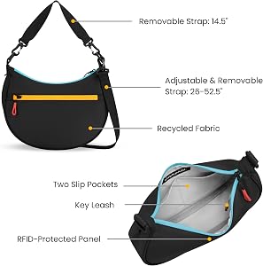 Amazon.com: Sherpani Mina, Medium Crescent Bag, Shoulder Bag for