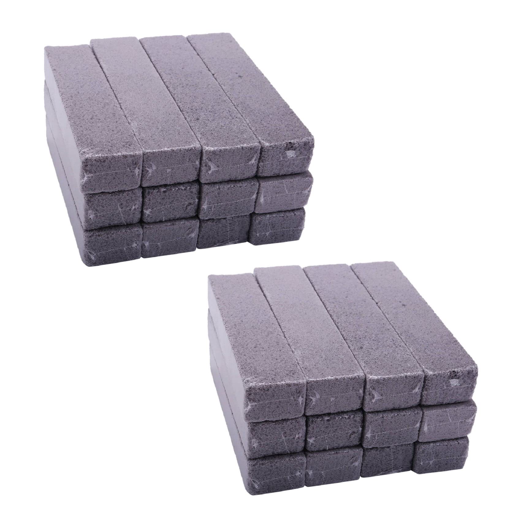 Hndhbfgrt 20 Pieces Pumice Sticks Pumice Scouring Pad for Cleaning Grey Pumice Stick Cleaner for Removing Toilet Bowl Ring Bath