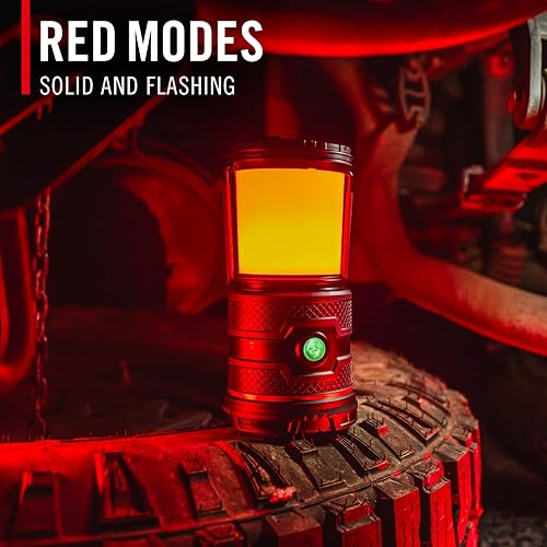 Miniatura 5 de Coast EAL30R - Linterna de campamento de emergencia recargable de 1000 lúmenes con modo intermitente cálido, de día, rojo y rojo, mango plegable, 15