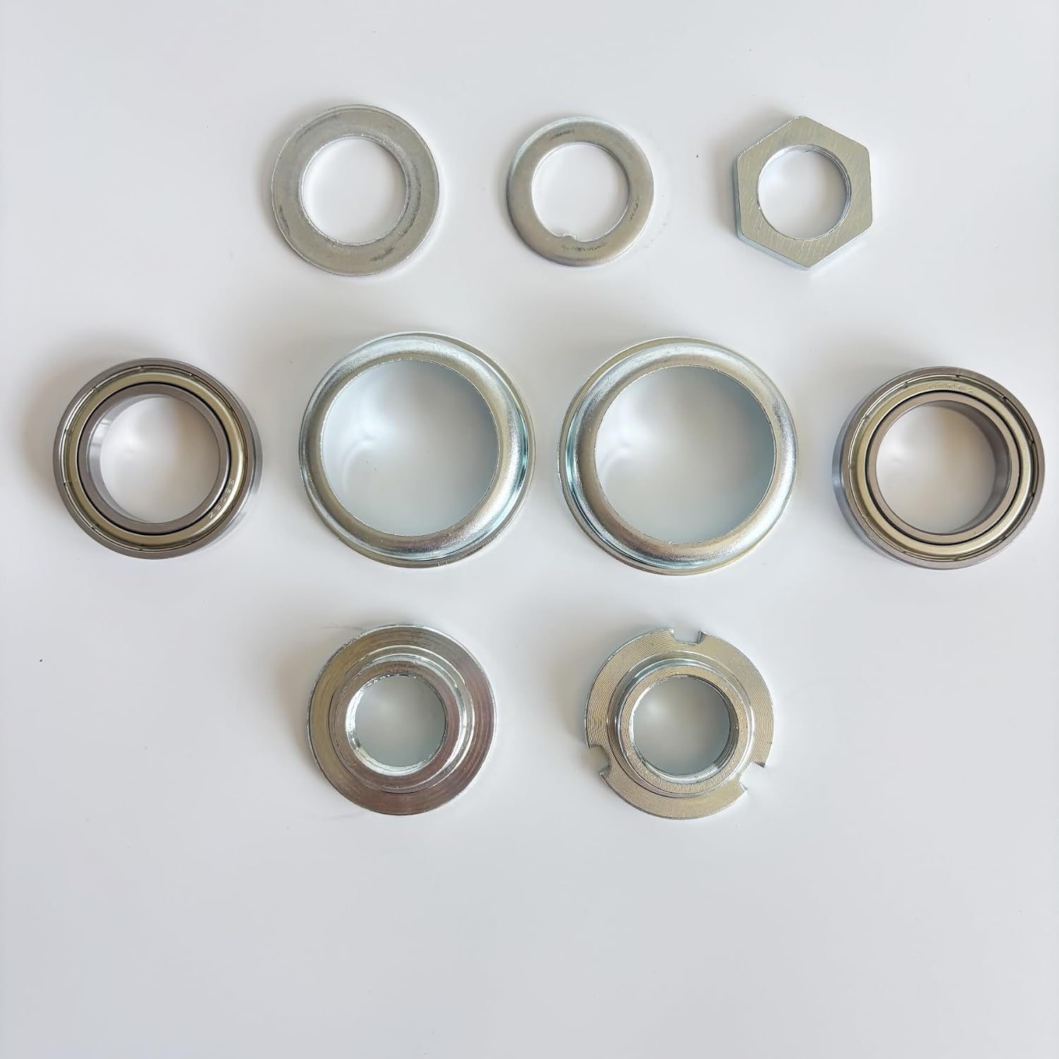 Sealed Bearing 2” Cup Bicycle Bottom Bracket Cup Set, for One-Piece Bike Bottom Bracket Cup Set