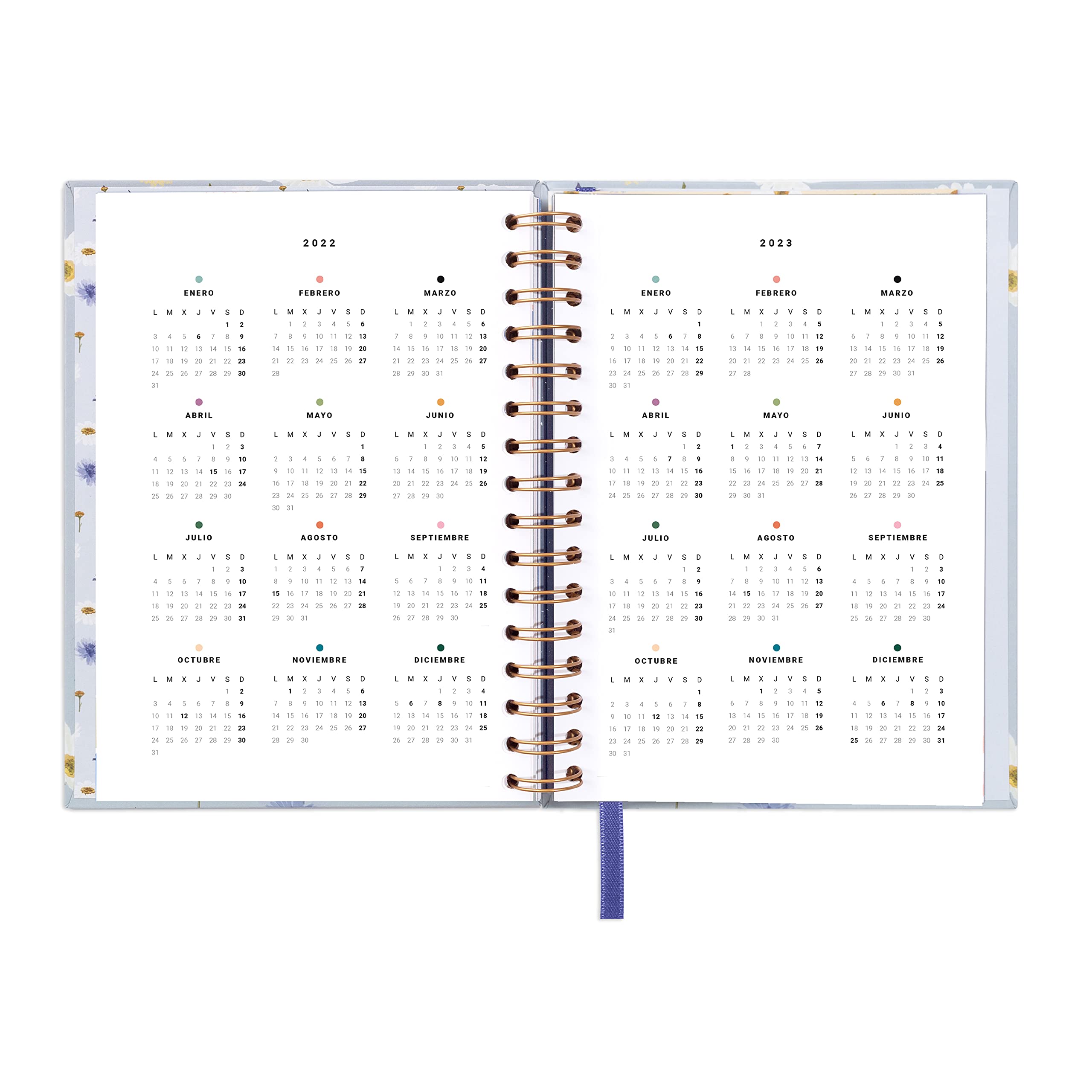 UO Camomile Day Page 2023 Annual Diary: Starts in January 2023 and Ends in December 2023, Hardcover, Includes 126 Stickers - Image 4