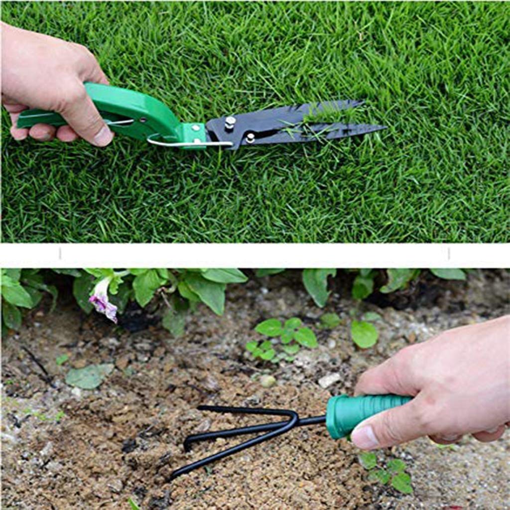 Garden zestaw narzędzi ogrodniczych, 10-częściowy zestaw narzędzi do pielęgnacji roślin ogrodowych z przenośną skrzynką na narzędzia dla ogrodników