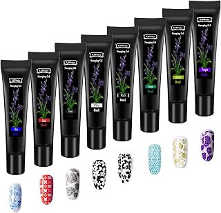 Nail Stamping Gel Polish Set 8Pcs Nail Art Stamping Gel 8ml Printing for Nail Plate Nail Template Stamping