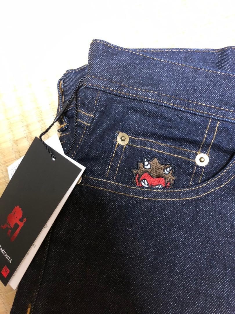 Amazon.co.jp: 瀧下和之 パンツ 鬼 デニム ヒゲ 桃太郎ジーンズ メンズ 