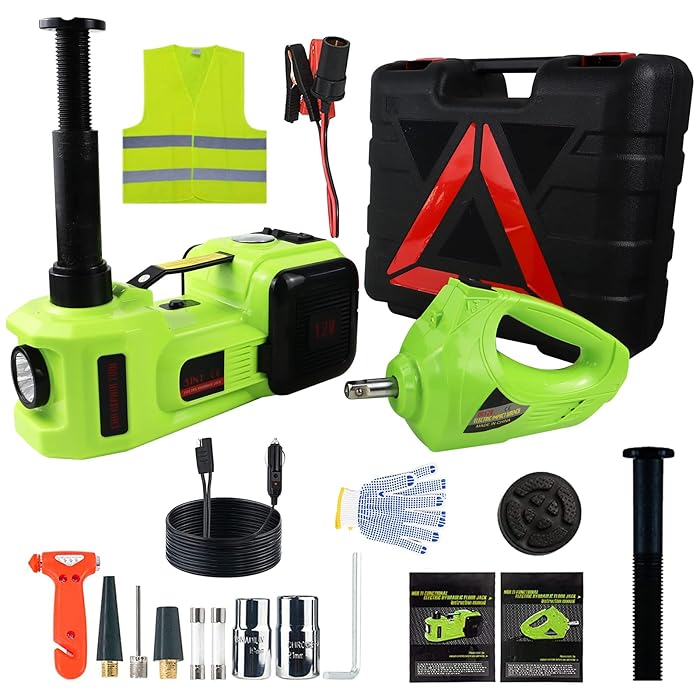 Buy Simtamy Electric Car Jack Kit 5T Hydraulic Jack with Electric