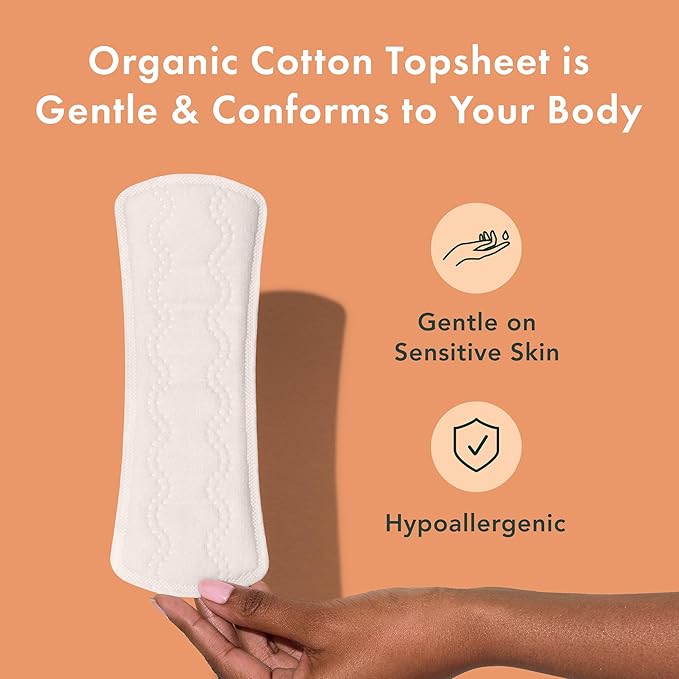 These panty liners are perfect for everyday use, providing a comfortable and breathable option for women looking for a more natural and eco-friendly alternative to traditional liners. The extra-long length ensures better protection and coverage during light flow days or for added security when wearing tampons or menstrual cups. Rael Panty Liners are a convenient and healthy choice for maintaining freshness and comfort throughout the day. Description by ChatGPT.