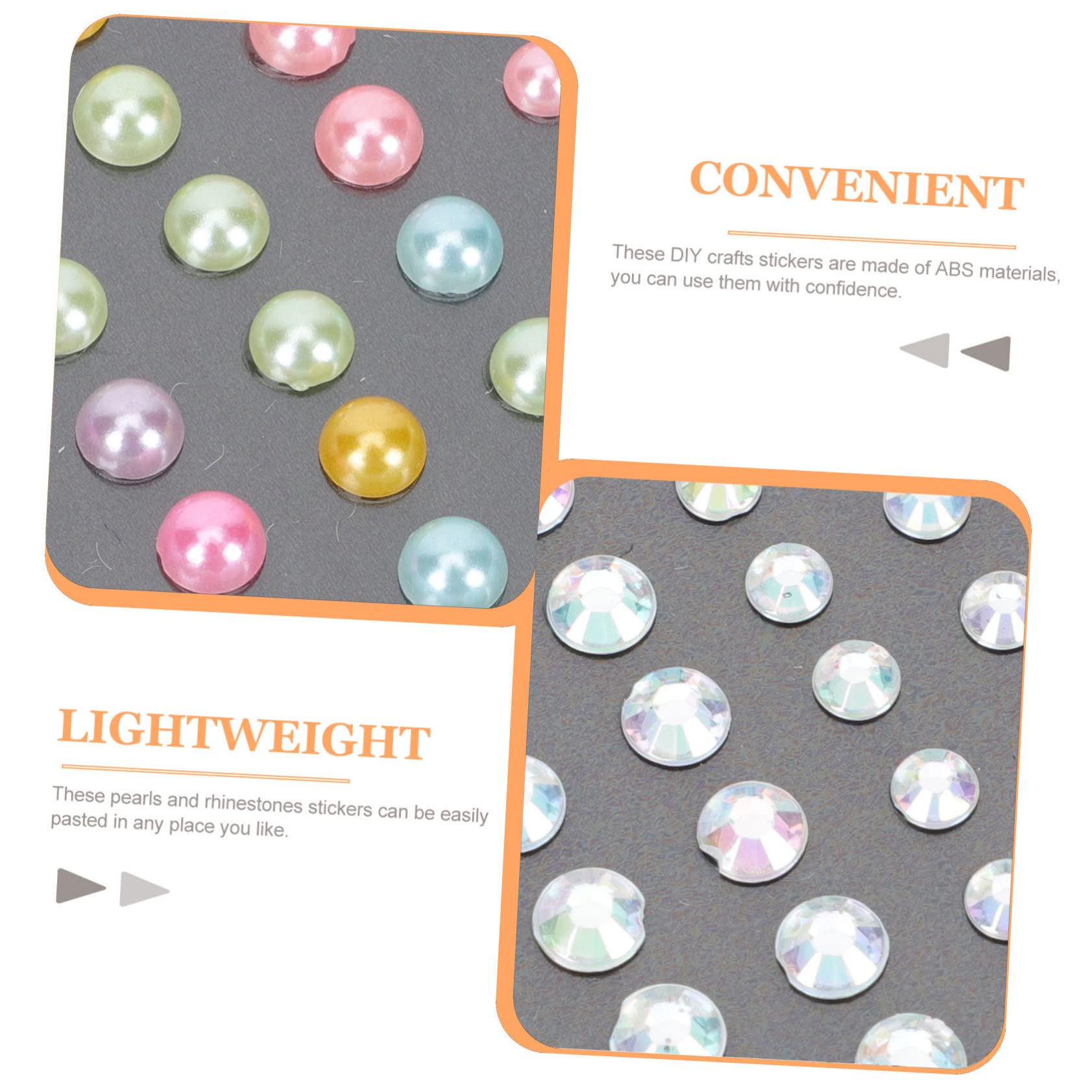 Beavorty 5 Set Di Fogli Adesivi Autoadesivi Con Glitter E Gioielli Per La Decorazione Delle Unghie Assortiti 4 Fogli*5