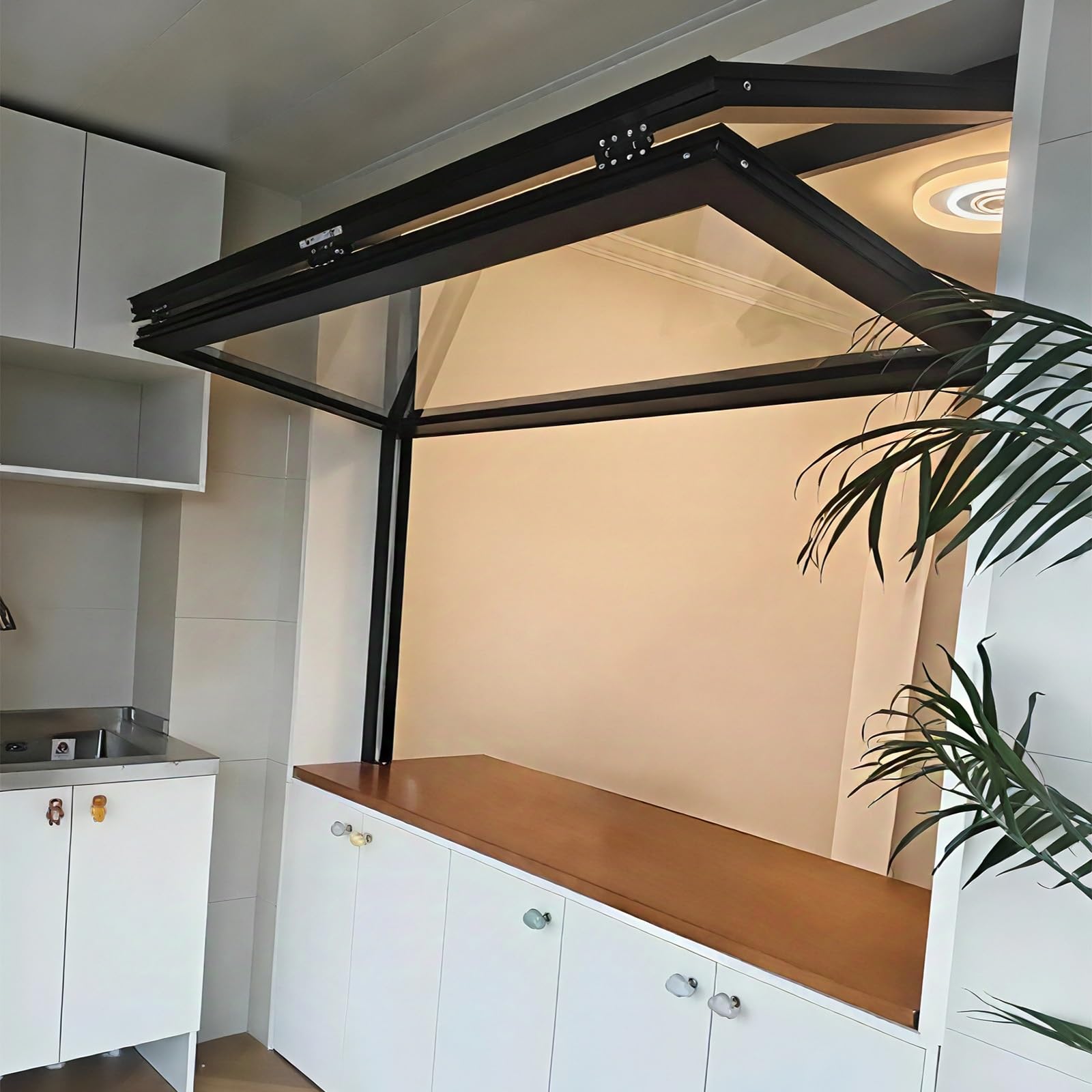 Ventana plegable comercial de 8 niveles a prueba de viento para evitar corrientes
