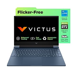 HP Victus, 12th Gen Intel Core i5-12450H, 4GB NVIDIA GeForce RTX 2050 Gaming Laptop (8GB RAM, 512GB SSD), 144Hz, IPS, 15.6"/39.6cm, Win 11, Office 2021, Blue, 2.3Kg, Enhanced Cooling, fa1310TX