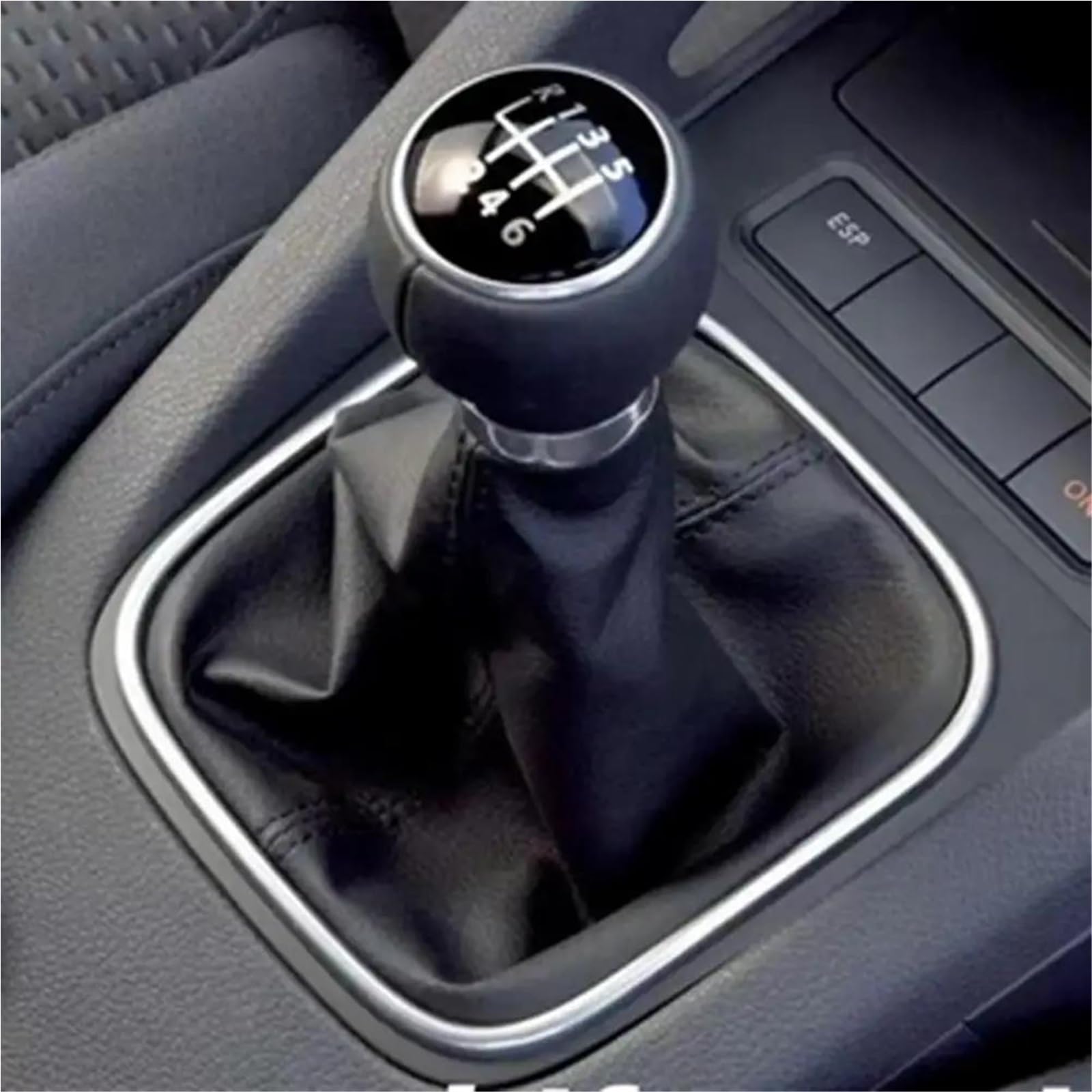 Sunbangoz One Color For Golf 2004-2010 Car Stick Lever Shifter Handball With Gaiter Boot Cover 5/6 Speed Gear Shift Knob(6-Speed)