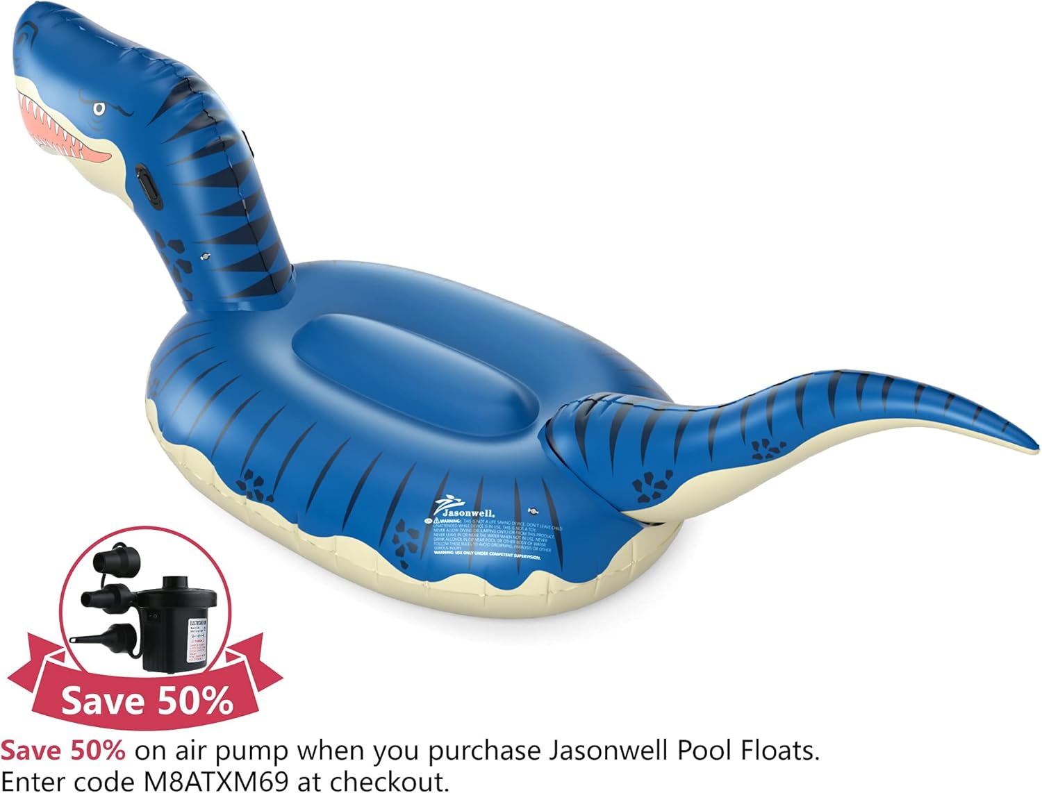 Jasonwell Inflatable Dinosaur Pool Float for Boys Girls Adults 124'' Giant T-Rex Floatie Summer Beach Swimming Pool Inflatables Ride on Party Pool Toys Raft Lounge Kids Tyrannosaurus Rex Toys : Toys & Games