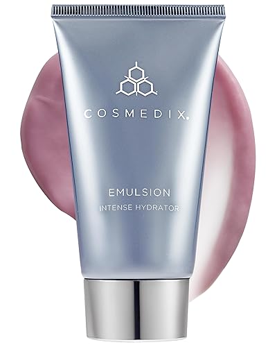COSMEDIX Emulsion - Hidratante facial intenso para el cuidado diario de la piel, hidrata e hidrata la piel seca, alivio del enrojecimiento de la