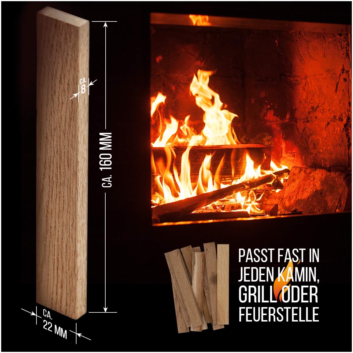 Aleko 3,7 kg de leña o carbón vegetal, combustible a base de madera de roble, orgánico, para barbacoa, chimenea, estufa, encendedor perfecto para barbacoa, madera seca y sin tratar