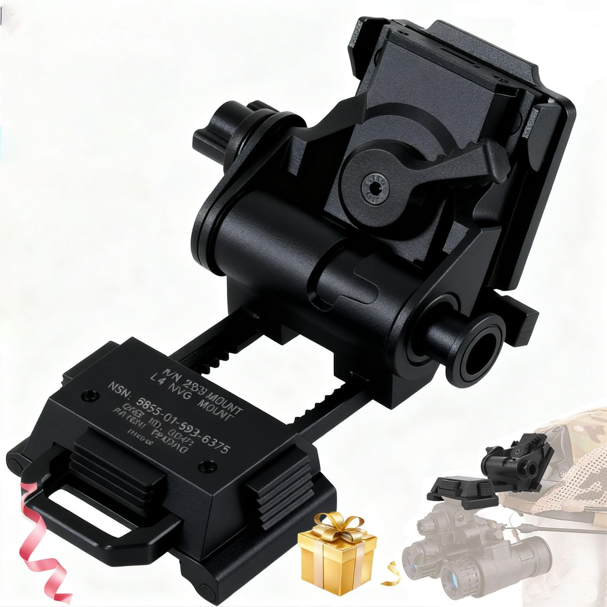 Support de lunettes de vision nocturne NVG pour les sorties airsoft et observations nocturnes