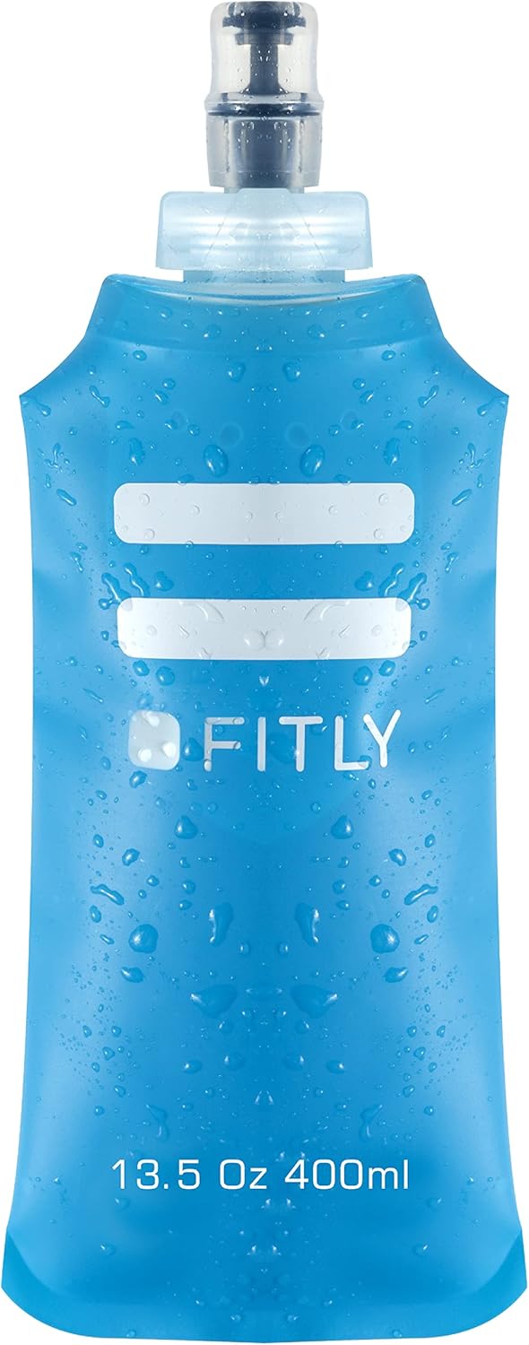 FITLY Soft Water Bottle Shrink As You Drink Soft Flask for Hydration