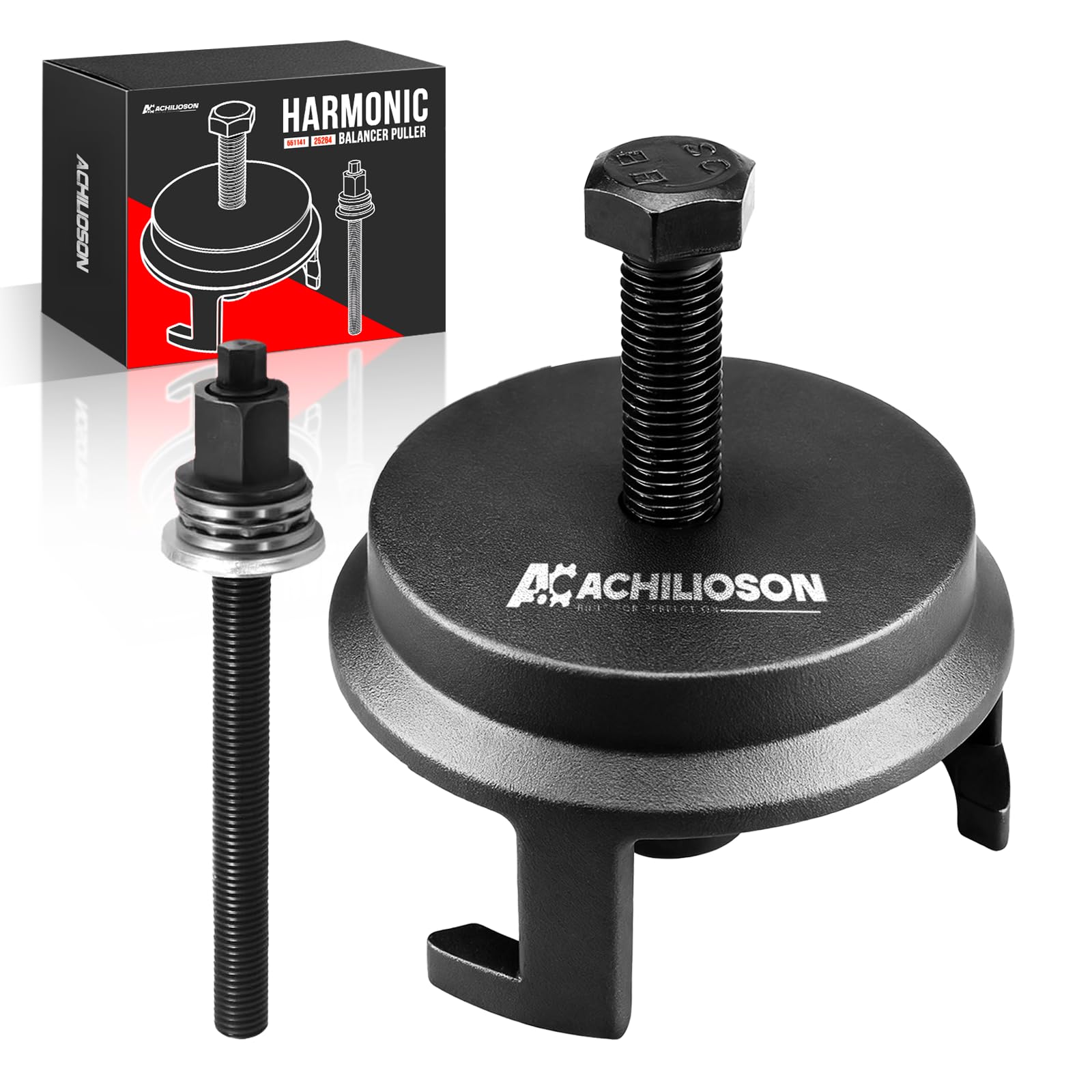 Photo 1 of for GM 25264 Harmonic Balancer Puller and 551141 Crank Pulley Install Tool Harmonic Balancer Installation Tool Compatible with GM LS Series Engines 1997-UP