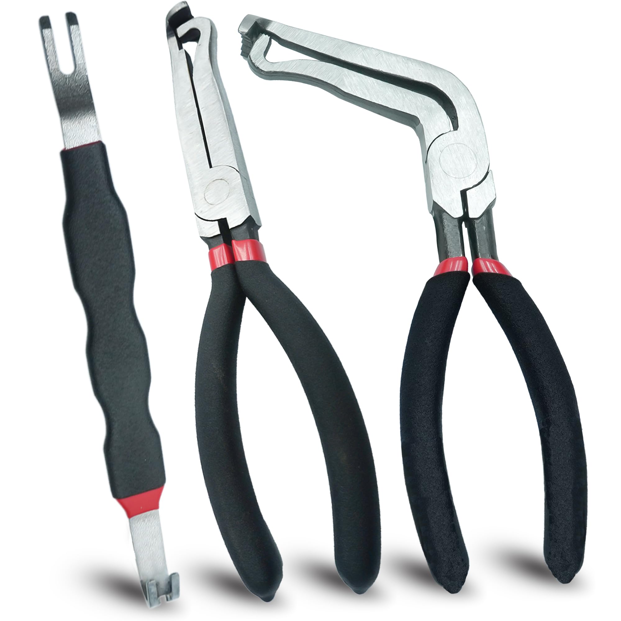 Electrical Disconnect Pliers 3-Piece Kit, 37960 and 60-Degree 37980 Pliers with 13120 Electrical Connector Separator, Automotive Plug Connector Disconnect Repair Tools Set