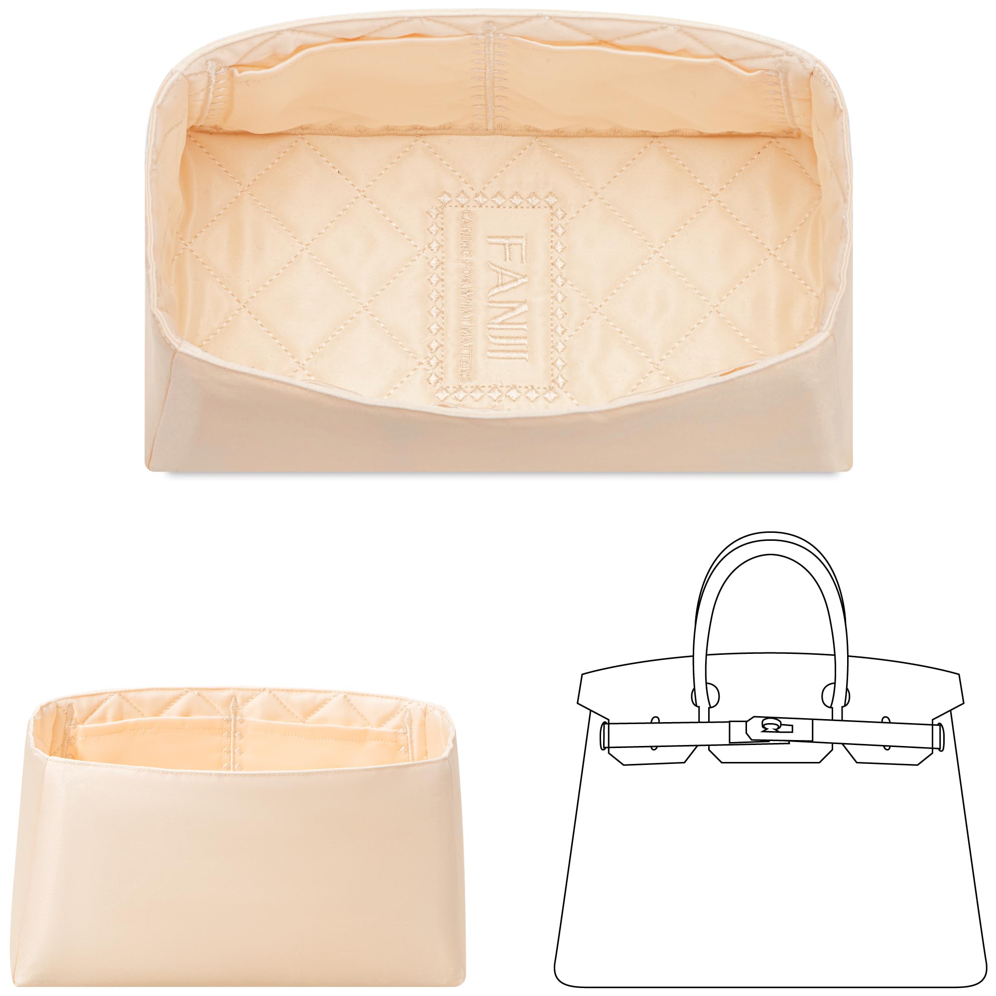 Amazon.com: FANJI Project Purse Organizer Insert for Hermes Birkin