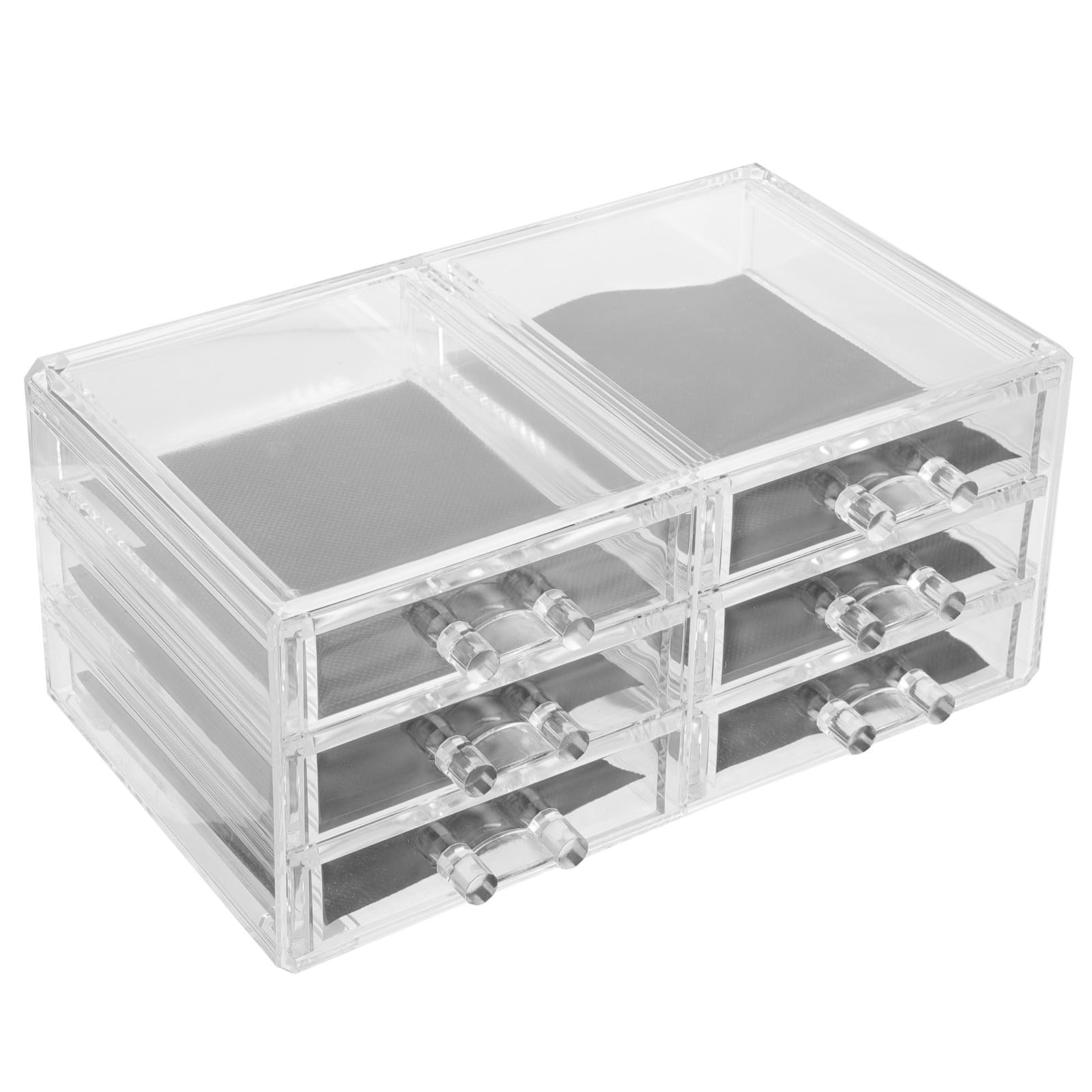 Operitacx Organizer Grande Capacità in Acrilico Trasparente per 3 per Cosmetici e Accessori Design e Funzionale per Bagno o Camera