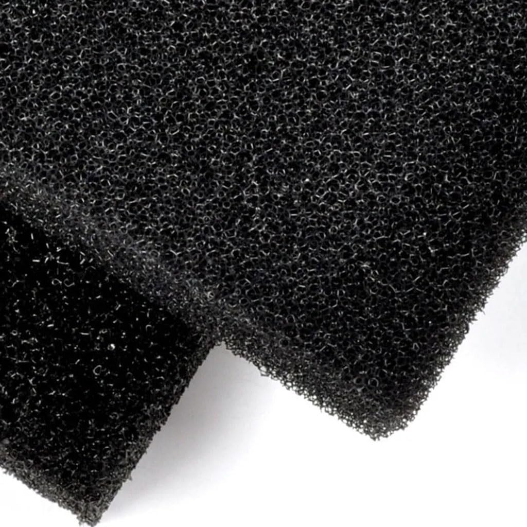 1pcs 100X100CM Large Size Practical Biochemical Decoration Cotton Sponge Aquarium Filter Fish Tank Pond Black Foam Sponge Tank(100X100X2CM,25PPI)