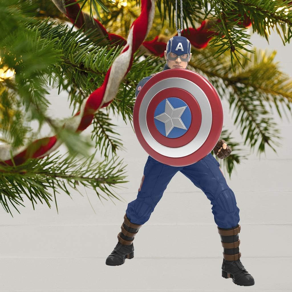 Hallmark Marvel Studios Avengers: Endgame Captain America Ornament Movies & TV; Superheroes