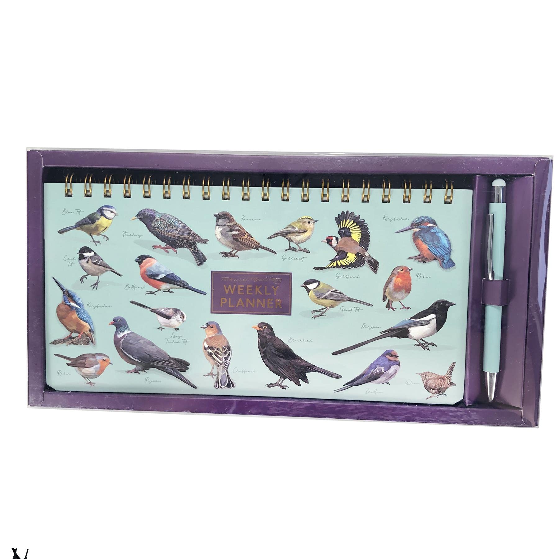 Patricia MacCarthy Landscape Wild Birds Weekly Planner| Includes Planner and Pen