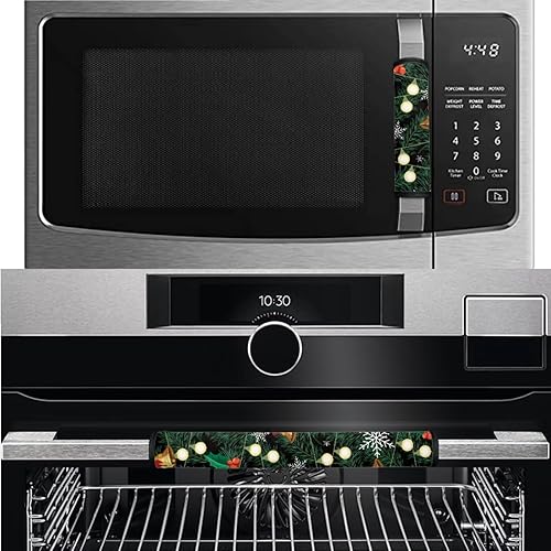 Miniatura 9 de Maiyoinou 8 fundas antideslizantes para manijas de puerta de refrigerador, lavavajillas, horno, para mantener alejadas las huellas dactilares,