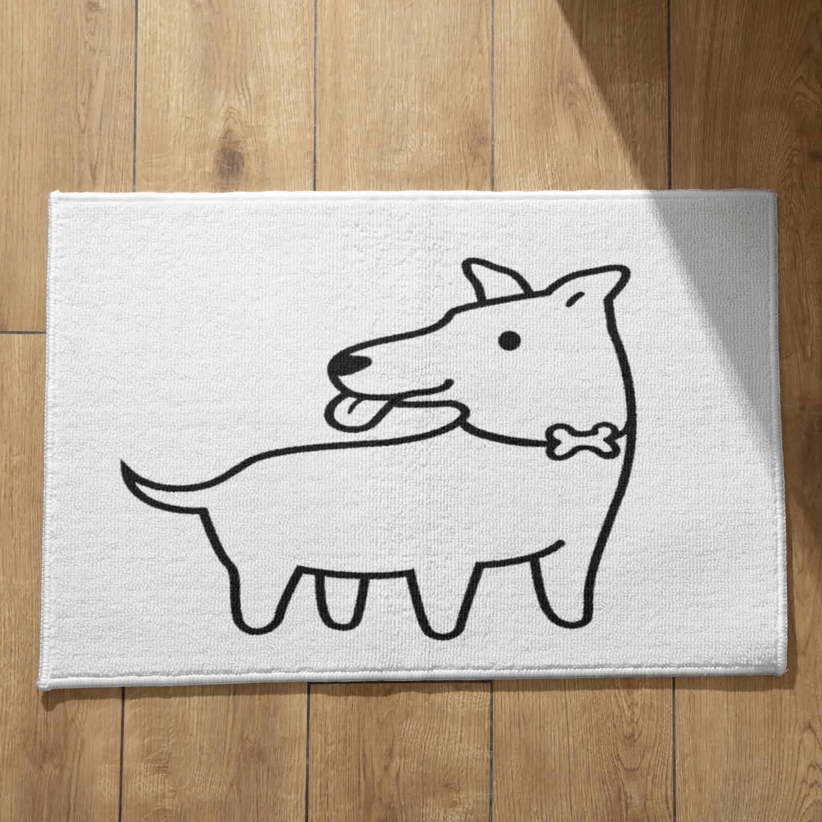 Paillasson d'entree chien intérieur et tapis de bain absorbant
