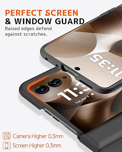 Miniatura 2 de NINKI Funda protectora para Motorola Razr Ultra 2025 con protector de bisagra, delgada, a prueba de golpes, para Motorola Razr 60 Ultra, funda para